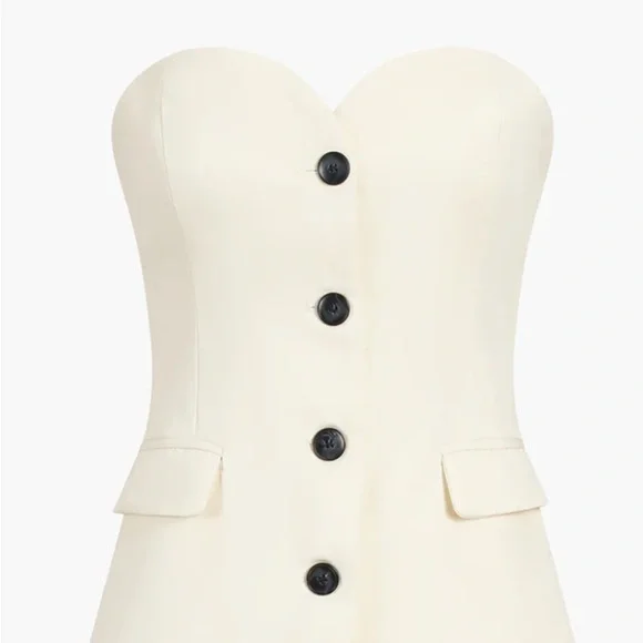 Commense Cream Buttoned Women's Pantsuit Set NEVER worn - Picture 9 of 13